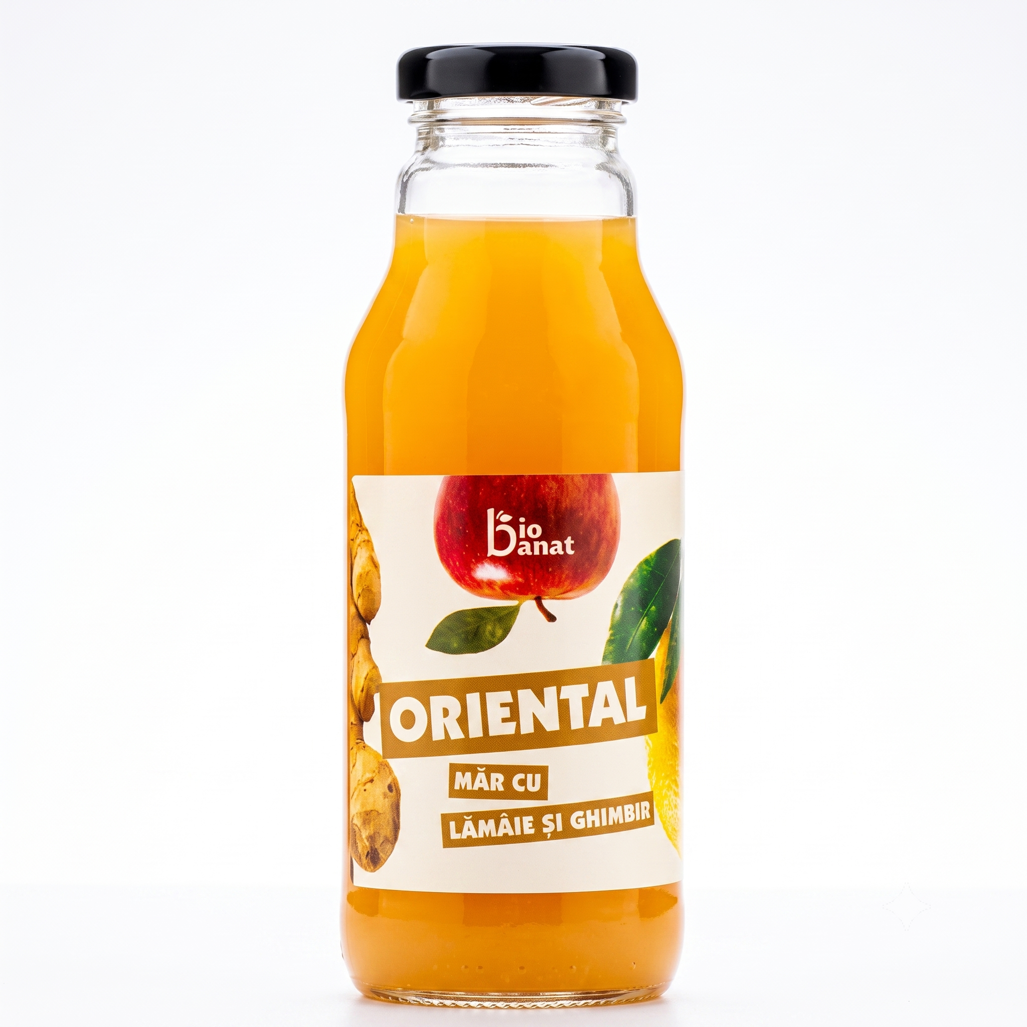 ORIENTAL 100% NATURAL-suc de mere cu lămaie și ghimbir 300ml COMANDA MINIMA 6bucati!