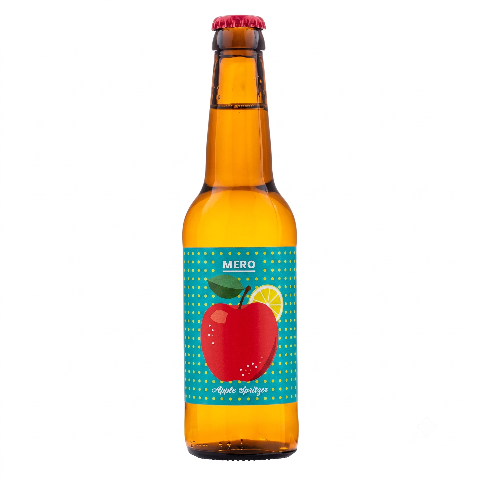 MERO 100%NATURAL -suc carbogazos din mere și lămaie 330ml COMANDA MINIMA 6bucati!